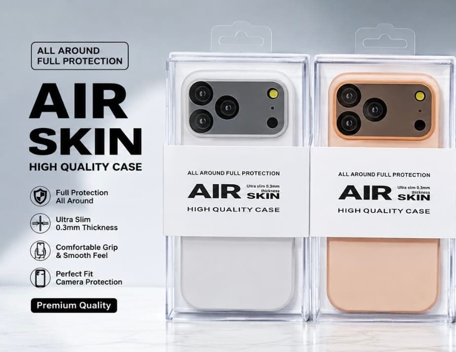 KZDOO Air Skin High Quality 0.3mm Ultra Slim Matte Paper Back Case